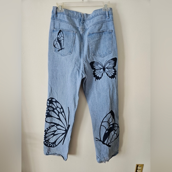 Simple society y2k style butterfly mom jeans - Picture 2 of 9
